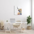 thumbnail image 2 of Vivid Cattle Face Farm Animal Animals & Insects Graphic Art Gallery Wrapped Canvas Print Wall Art, 2 of 7