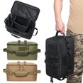 thumbnail image 1 of Camping Storage Bag Large Capacity Multi-compartment Zipper Closure Wear-resistant Oxford Cloth Outdoor Camping Cookware Ground Nail Tote Bag Camping Supplies, 1 of 7