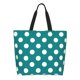 thumbnail image 1 of Fotbe Teal And White Polka Dot Bolsa Tote Estética de Lona con Estampado para Mujer - Bolsa Reutilizable de Hombro Casual para Vacaciones, Compras, Trabajo y Gimnasio, 1 of 8