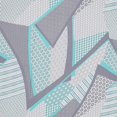 thumbnail image 2 of Zelouf High Multi Chiffon Print  , Sewing, DIY, Crafts Fabric by the Yard, 149 Aqua/blk, 20 Yard, 2 of 2