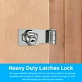 thumbnail image 3 of Masteelf  3 Sets Top of Chain Link Gate Latch Lock Barn Door Buckle, 3 of 8