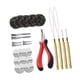 thumbnail image 3 of Herramienta para extensiones de cabello con 500 anillos de silicona para aficionados al bricolaje y peluquería. Color 2, 3 of 9