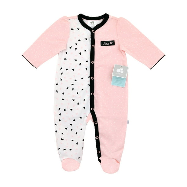 Just Born Newborn Baby Girl Snap Front Sleep N' Play Pajamas Walmart