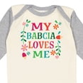 thumbnail image 4 of Inktastic My Babcia Loves Me Girls Long Sleeve Baby Bodysuit, 4 of 5
