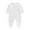 White, variant on Ticikt Baby Footed Pajamas with Mitten Unisex Cotton Snap-up Romper Jumpsuit Sleep and Play 0-9 Months Footies,Color:Light Pink,Size:0-3 Months