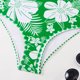thumbnail image 4 of Traje de baño de 2 piezas para mujer, trajes de baño para mujer, traje de baño ajustado con estampado floral retro para mujer, bañador para mujer, 4 of 9