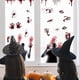thumbnail image 4 of Pósteres de zombis JanHm para decoración de ventanas de Halloween 3 uds siluetas de zombis con huellas de manos sangrientas gigantes, 4 of 5