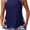 Navy, variant on ZANKLEY Womens Print Tankini Swimsuits Two Piece Summer Bathing Suits Loose Sleeveless Tank Top and Shorts