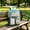 Light Blue, variant on Large Heavy Duty Clear PVC Backpack 16.5" x 11.8" x 5.5" with Reinforced Straps Stitches, Stadium Approved Transparent Book Bag for Travel Sports Concerts, Waterproof,Black