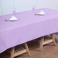 thumbnail image 4 of BalsaCircle 6 Pieces 60" x 126" Lavender Rectangle Polyester Tablecloths Table Cover Linens, 4 of 8