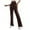 Coffee, variant on Xunlbb Dress Pants Women Women Fashion Solid Casual Elastic Waist With Trousers Knitted Long Pants Gift for Her, S-2XL