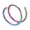 C, variant on Double Hoop Nose Ring For Single Piercing Small Thin 8mm Spiral Nose Jewelry For Women Men