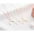 thumbnail image 3 of Crescent Moon Necklace, Moon Phase Necklace, Celestial Necklace, Sterling Silver Moon Pendant, Ball Chain Necklace, Dainty Mom Necklace, 3 of 4