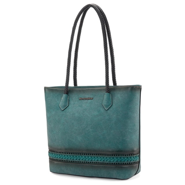 Bolsa Tote Montana West de Piel Vegana Tejida para Mujer MWC-090CTQ