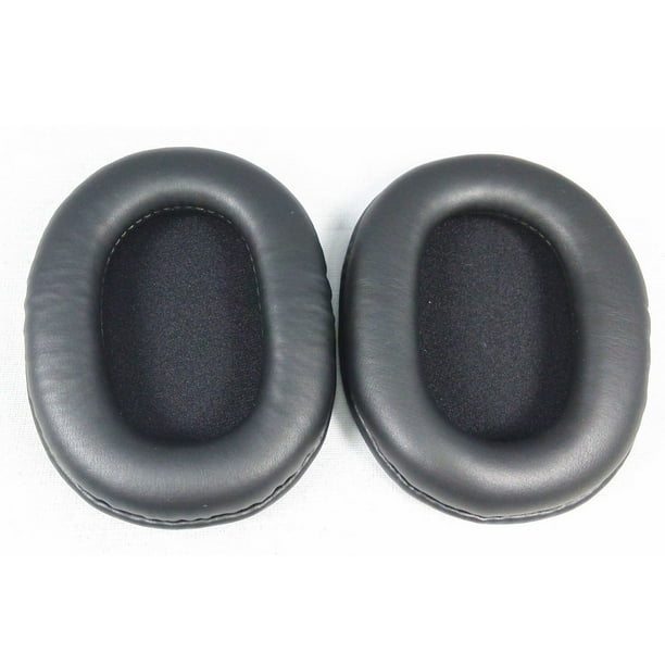 Un par de almohadillas de repuesto para auriculares de espuma de poliuretano suave para SONY MDR-7506 MDR-V6 MDR-CD900ST (negro)