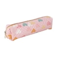 thumbnail image 2 of Linnome Colorful Pencil Pouch Makeup Brush Bag for Home Office Travel Portable Stationery Organizer 8.27x2.36x1.97 Inch, 2 of 6