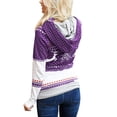 thumbnail image 3 of outfmvch sweaters for women autumn winter christmas ed pocket hooded casual sweater cardigan for women fall clothes for women, 3 of 8