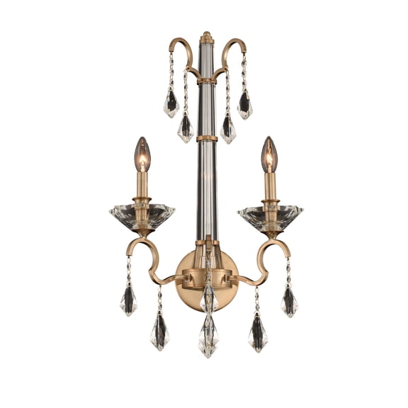 Allegri 031621-Fr001 Valencia 2 Light 25" Tall Wall Sconce - Brushed Champagne Gold