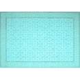 thumbnail image 1 of Ahgly Company Indoor Rectangle Abstract Light Blue Contemporary Area Rugs, 7' x 9', 1 of 4