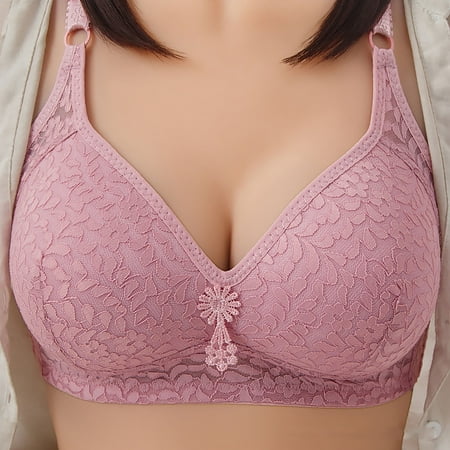 

Bnwani Bra for Women Woman s Solid Color Comfortable Hollow Out Perspective Bra Underwear No Rims