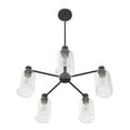 thumbnail image 6 of Hunter - Lochemeade 5-light Noble Bronze, Large Chandelier, Dimmable, Modern Style, Candle Shaped, for Bedrooms, Kitchens, Dining, Living Rooms - 19199, 6 of 10