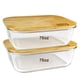 thumbnail image 1 of Contenedores para Alimentos Urban Green Paquete de 2 de 2260ml con Tapa de Bambú, 1 of 7