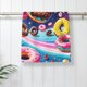 thumbnail image 5 of Fotbe Space Colorful Donut Toalla Premium con Patrón, Toalla de Microfibra de Secado Rápido, Ligera y Altamente Absorbente (27.5x16in), Ideal para Uso Diario, 5 of 6