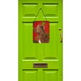 thumbnail image 2 of Chesapeake Bay Retriever Red Snowflakes Holiday Christmas Wall or Door Hanging Prints, 2 of 2