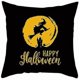 thumbnail image 3 of 4pcs Black Halloween Pillow Cover Cushion Cover Home Gift Sofa Cushion Peach Skin Pillow Pillowcase 45*45CM (excluding pillow core), 3 of 5