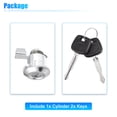 thumbnail image 6 of Unique Bargains 1 Set Fuel Door Lock Cylinder with Keys for Toyota 4Runner Pickup 1991-1995 69058-35180, 6 of 7