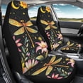 thumbnail image 4 of FOR U DESIGNS Dragonfly Flower Print Car Front Seat Cover Comfortable Car Seat Protector Wear-Resistan Auto Front Seats Only Interior Covers for Vehicle SUV Truck Sedan, Pack of 2, 4 of 7