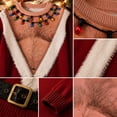 thumbnail image 3 of Sakuulaan Christmas Sweatshirt for Men Funny Santa Claus 3D Print Crew Neck Holiday Top, 3 of 6