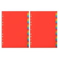 thumbnail image 1 of Miangastore Folder Tabs For Binders Red Plastic For Document Organization 2 Sets, 1 of 8
