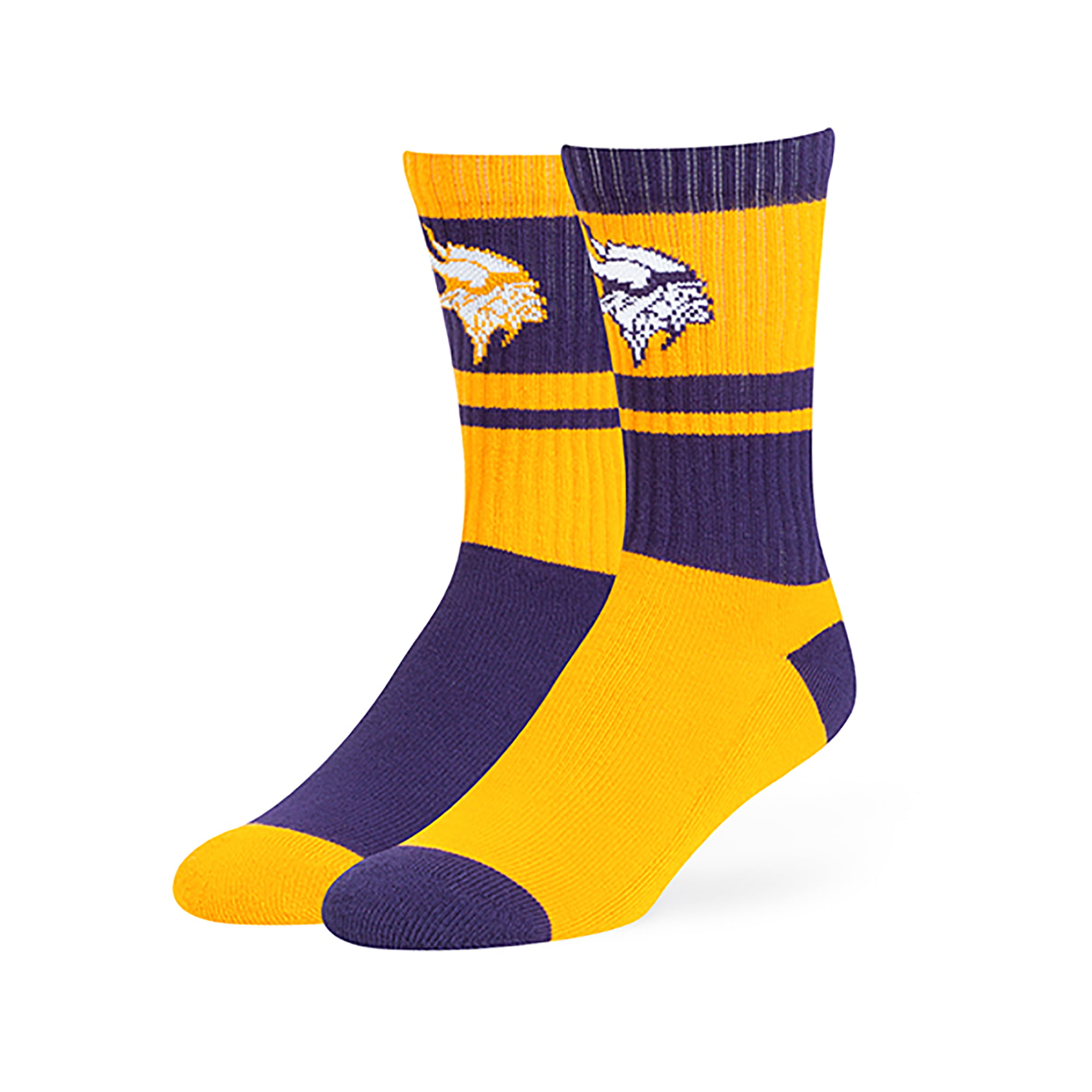 NFL Minnesota Vikings Wentworth Crew Crew Socks by Fan Favorite ...