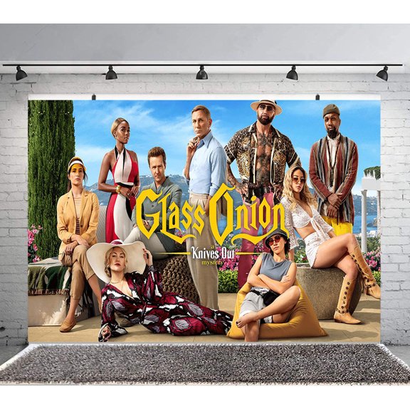Wake Up Dead Man A Knives Out Mystery Backdrop Banner Party Supplies Poster Movie Theme Background for Photography Birthday Decorations