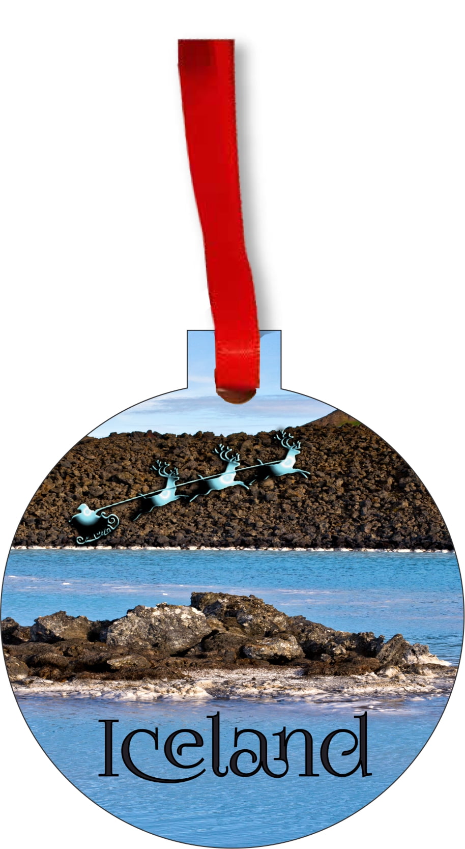 Iceland Ornament - Iceland Christmas Ornament - The Blue Lagoon