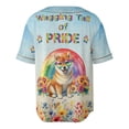thumbnail image 2 of Wagging Tail Shiba Inu Celebrates Rainbow Pride Month LGBT LGBTQ+ All Over Print 3D Baseball Shirt Shibas Dog Lovers Gifts Idea Softball Sport - 01003, 2 of 6