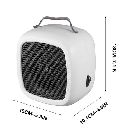 Yurqghjb Mini Electric Space Heater Portable Personal Fan Quiet for Office Desk Home Bedroom