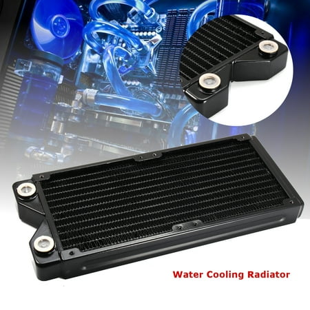 Cooling Tube - Marsin 240mm 12 Tubes Copper Computer Water Cooling Radiator Cooler CPU Heat Sink G1/4