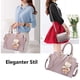thumbnail image 5 of Bolso mediano de mujer, elegante conjunto de bolsos para mujer, 4 piezas, conjunto de bolsos de mujer con billetera, bolso de hombro, cuero de PU, bolsos modernos para mujer, 5 of 5