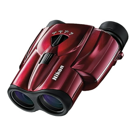 Restored Nikon 8-24x25 Aculon T11 Zoom Binoculars with Anti-Reflection Multi-Coated Optics Twist-Up/Click-Stop Rubber Eyecups (Red, ) (Refurbished)