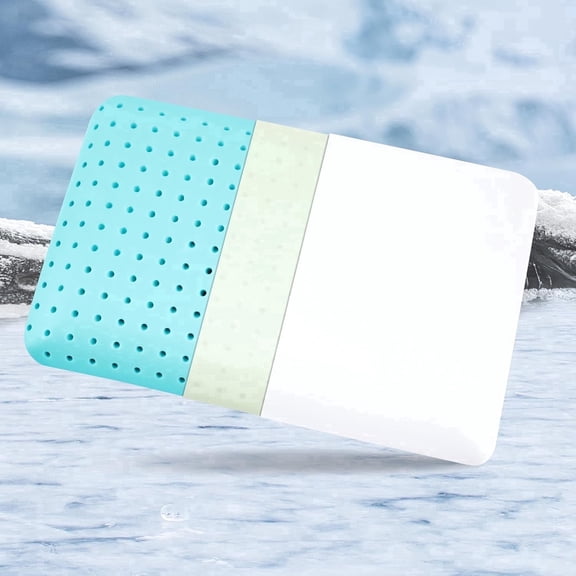 Sonive 3.55" Ultra Thin Memory Foam Pillow, Cooling Bed Flat Pillow with Washable Cover, 24.8" x 16"