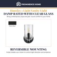 thumbnail image 2 of Prominence Home Hansley 1 Light Wall Sconce for Hallways or Bedrooms, Black, 2 of 12