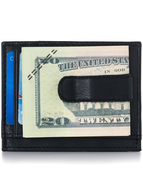 Mens Wallet Money Clip Inside
