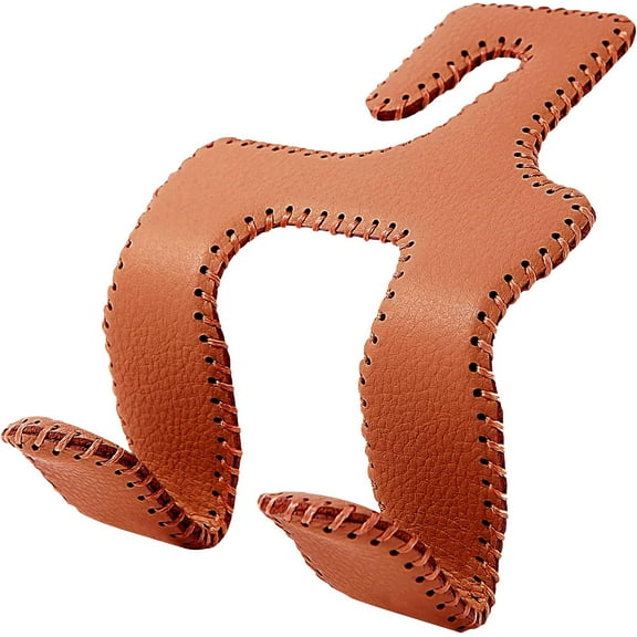 【2021 Upgraded】 Car Purse Hook, 2 in 1 Car Seat Headrest Hooks Durable Hanger Storage Holder Leather Organizer for Hanging Grocery Bags, 1 Pack, Brown