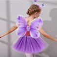 thumbnail image 5 of Conjunto de disfraz de hada para niñas, falda tutú de princesa, alas de mariposa mágicas de hadas, disfraz de fantasía, juego con alas de mariposa, varita mágica y diadema para niñas de 3 a 8 años, 5 of 5