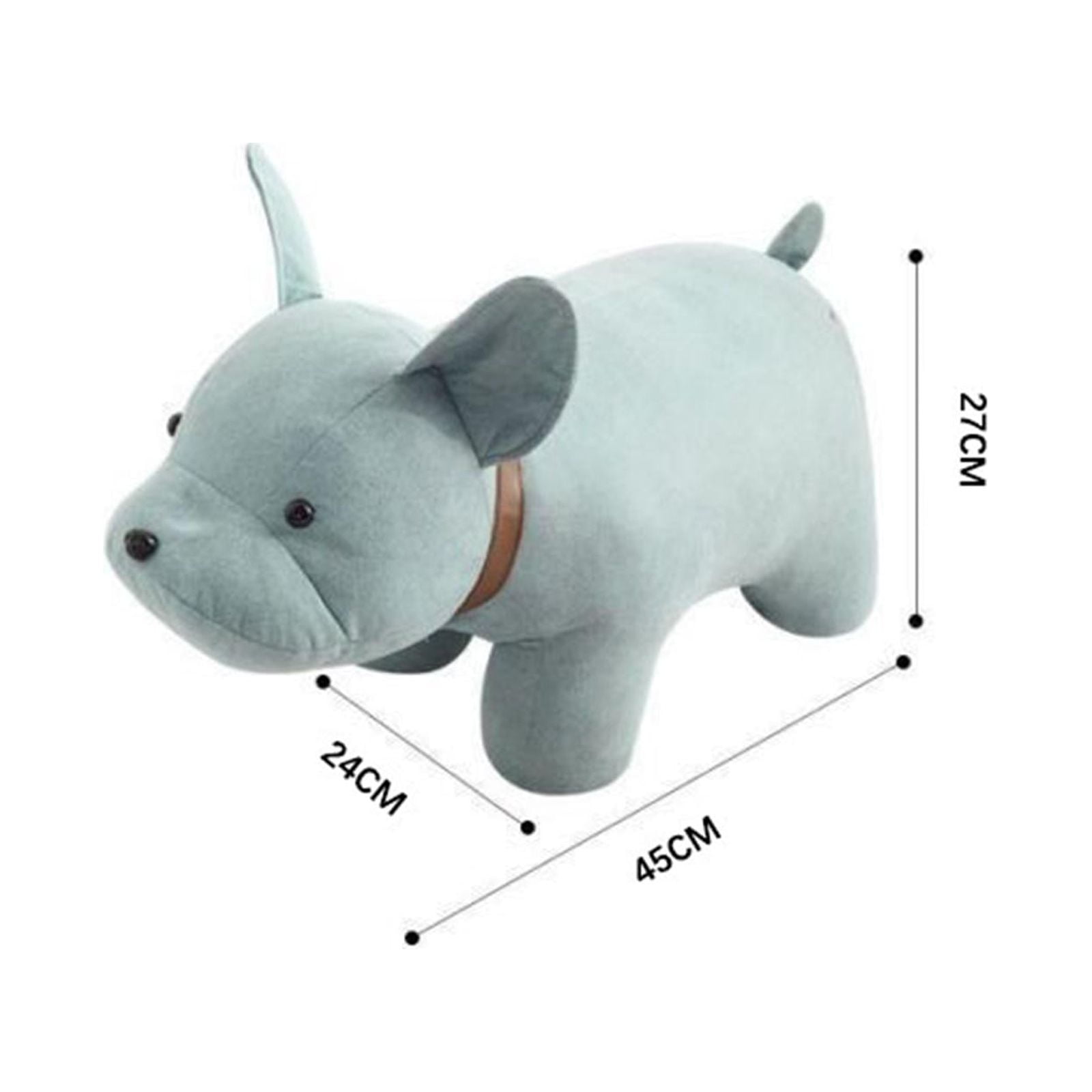 Kids Stool Storage Shoes Changing Animal Footstool for Decor Bedroom Indoor Blue dog