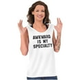 thumbnail image 4 of Awkward Specialty Funny Sarcastic Plus Size Graphic Tank Top Brisco Brands 2X, 4 of 5