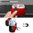 thumbnail image 4 of For Apple Airpods 4 3 2 1 / Pro2 Shockproof Armor Hard Case Cover W/ Keychain, 4 of 7