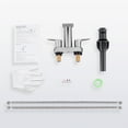 thumbnail image 7 of WOWOW 4 inch Brushed Nickel 2-Handle Bathroom Sink Faucet with Pop-up Drain - Lead-Free Stainless Steel Centerset Faucet for Vanity, RV, Waterfall Bathroom Sink Faucet, 7 of 7